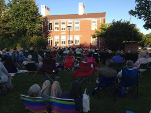 Photo from the kick-off to COA's Thursday Night Community Concert Series. The concert featured an 18 piece band with 3 vocalists and was well attended.  Photo credit: Julie Secord