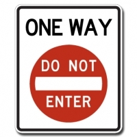 one way do not enter