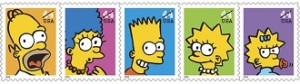 Simpsons stamps 2 all five-resized