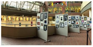 The gallery in the State Transportation Building.  Source: Massachusetts Art Education Association