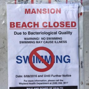 Mansion Beach Closed